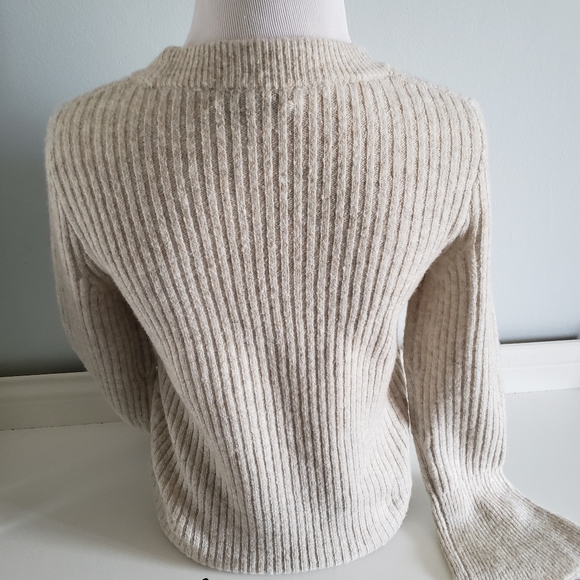 Madewell Ruffle Cuff Pullover Wool Sweater - Picture 8 of 10